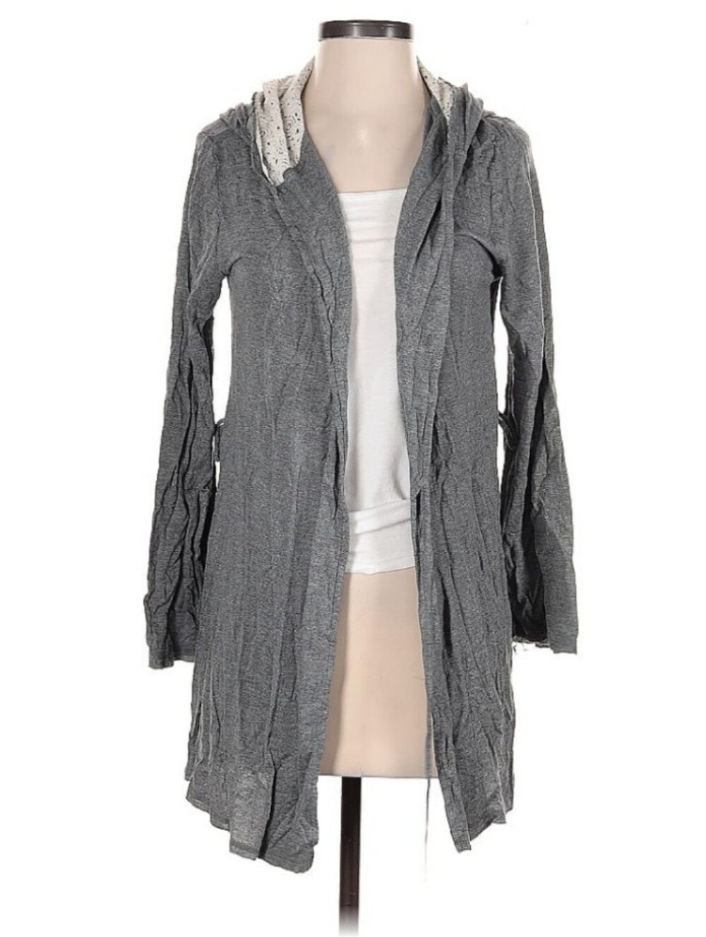 Splendid Lace Accent Cardigan Sweater Women's Size Small